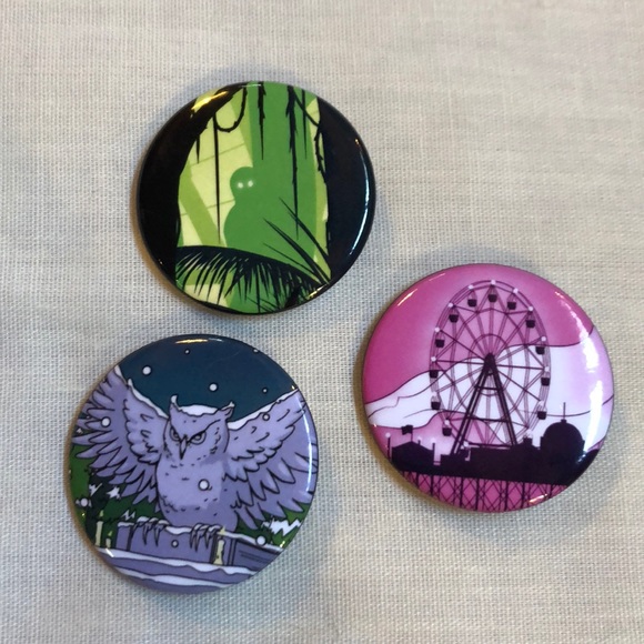 Assorted Button Style Pins - Picture 5 of 6